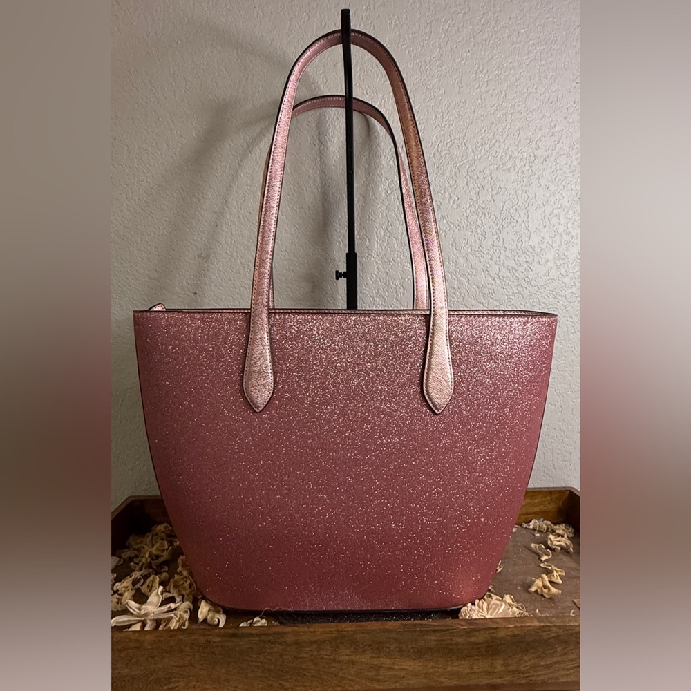 Kate Spade Large Glittery Pink Tote - Picture 3 of 5